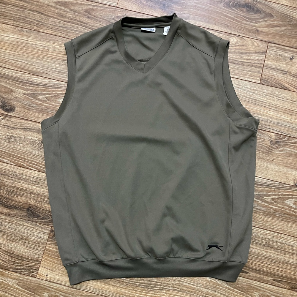 Slazenger Men's Olive Green Vest